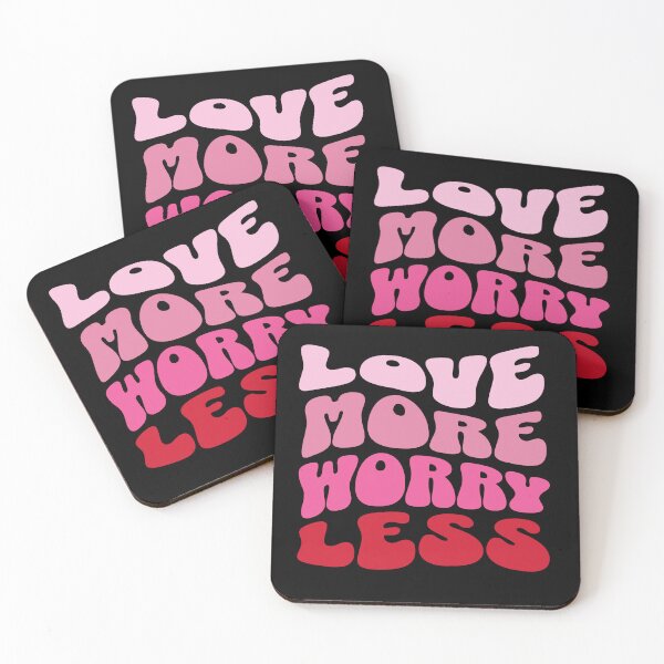 Item preview, Retro Love More Worry Less designed and sold by tmckaydesigns.