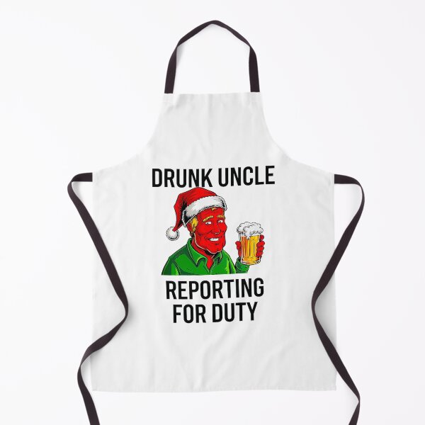 Item preview, Drunk Uncle Reporting for Duty designed and sold by Amanda's Factory.