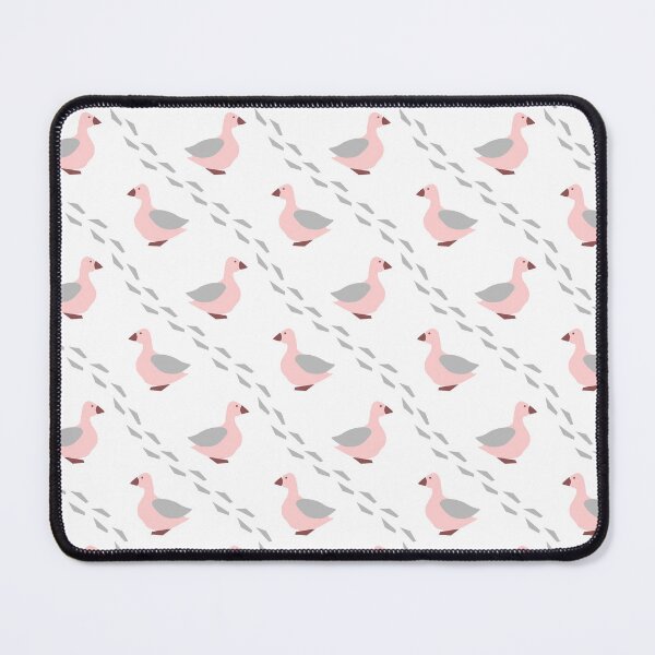 Item preview, Cute pink duck pattern with footprints on white background designed and sold by BellaRoxiell.