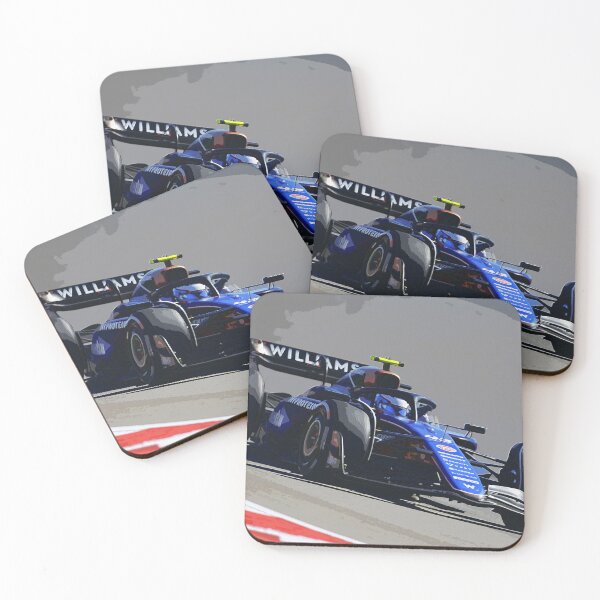 Item preview, Franco Colapinto racing in his 2024 F1 racecar watercolor designed and sold by Rodissimus1984.