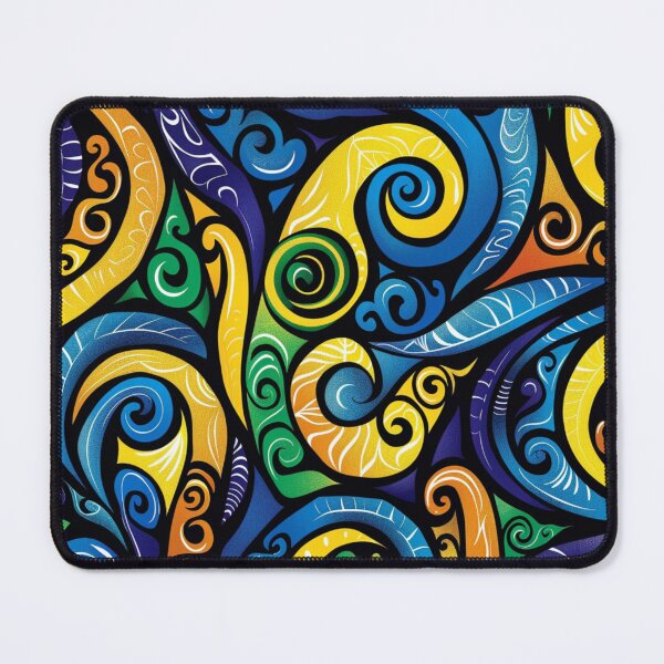Item preview, New Zealand Māori Paua Pattern Koru Design 60 designed and sold by GrinGalore.
