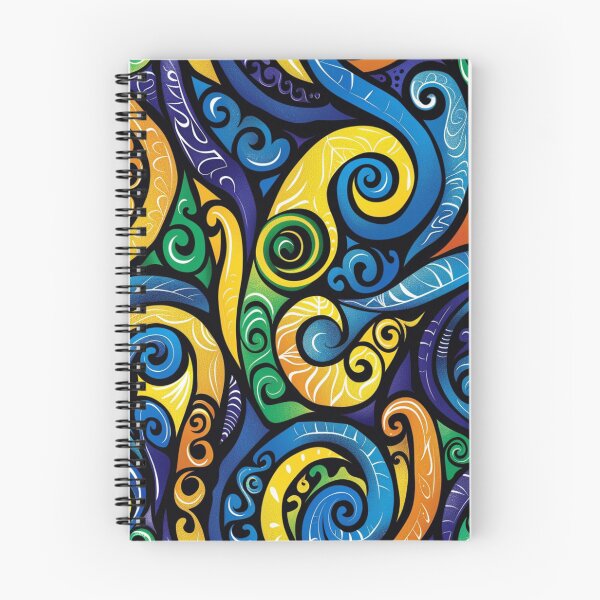 Artikelvorschau, Neuseeland Māori Paua Muster Koru Design 60 entworfen und verkauft von GrinGalore.