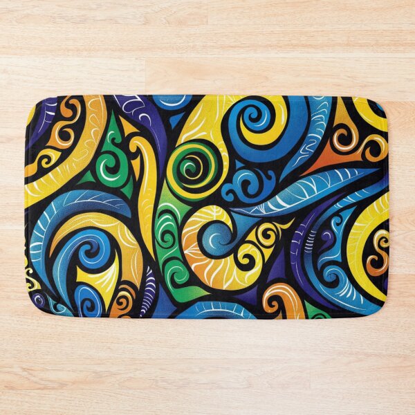 Item preview, New Zealand Māori Paua Pattern Koru Design 60 designed and sold by GrinGalore.