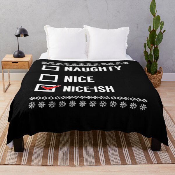 Item preview, Naughty Nice Nice-Ish Funny Christmas Design designed and sold by PNGShop.