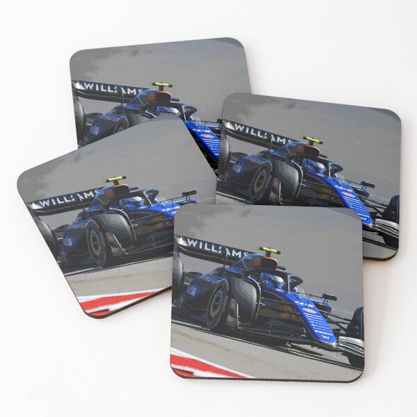 Item preview, Franco Colapinto racing in his 2024 F1 racecar abstract designed and sold by Rodissimus1984.