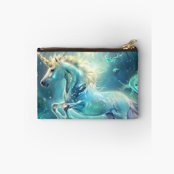 Aperçu de l'œuvre Licorne Merveilleuse dans un océan luminescent créée et vendue par Collection de trésors .