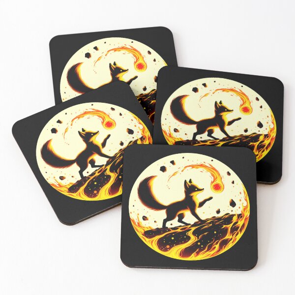 Item preview, Fox Cub Playing with Fireball, Ai Generated Art  designed and sold by ACC .