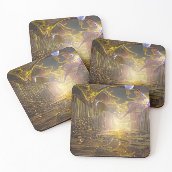 Item preview, Futuristic shiny abstract design in yellow, brown tones. designed and sold by ruiztiger70.