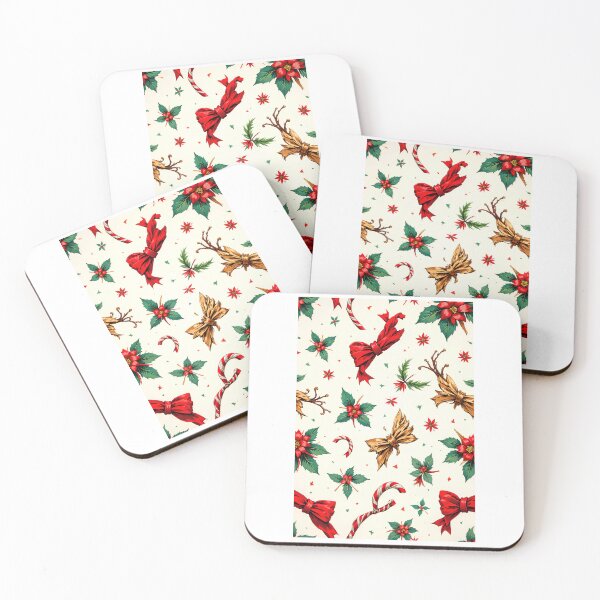 Item preview, Festive Seamless Pattern with Bows and Flowers designed and sold by Itsheartshop.
