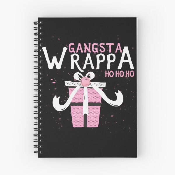 Item preview, Pink Gangsta Wrappa Ho Ho Ho Women's Funny Christmas T-shirt Christmas Party gift designed and sold by MarlenaMadlen.