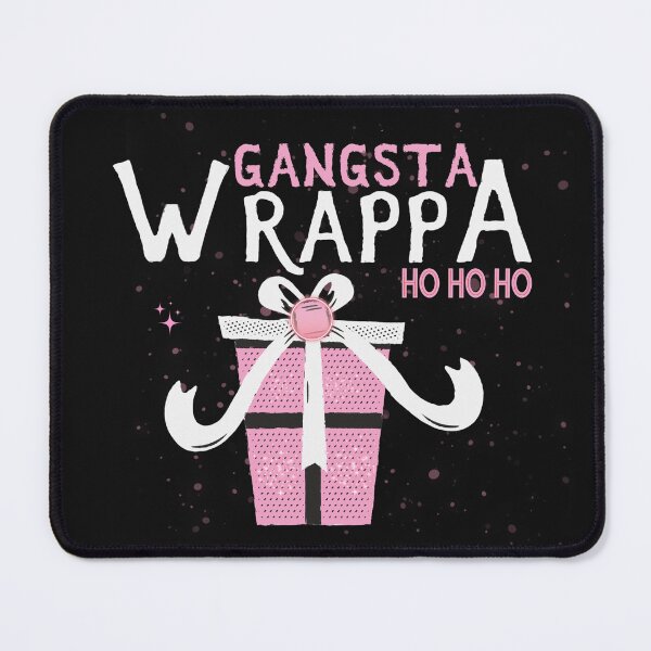 Item preview, Pink Gangsta Wrappa Ho Ho Ho Women's Funny Christmas T-shirt Christmas Party gift designed and sold by MarlenaMadlen.