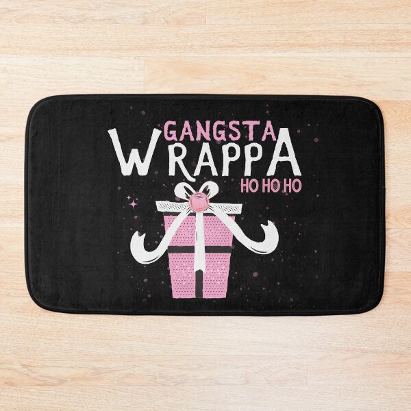 Item preview, Pink Gangsta Wrappa Ho Ho Ho Women's Funny Christmas T-shirt Christmas Party gift designed and sold by MarlenaMadlen.