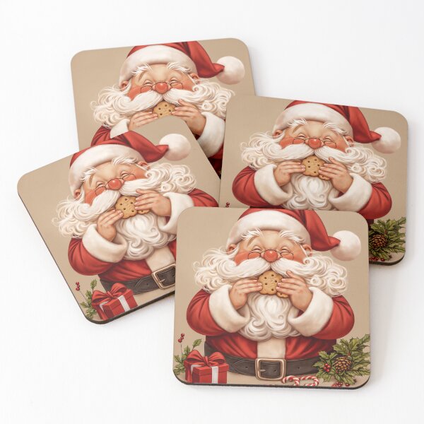 Item preview, Greedy Santa Claus eats cookies designed and sold by jordygraph.