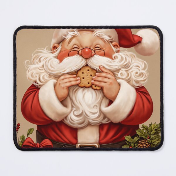 Item preview, Greedy Santa Claus eats cookies designed and sold by jordygraph.