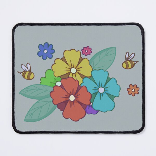 Item preview, Flowers with Bees designed and sold by Weremoose.