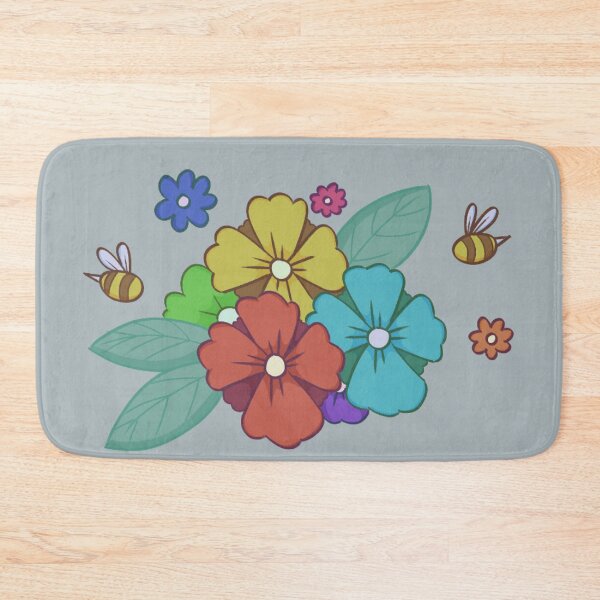 Item preview, Flowers with Bees designed and sold by Weremoose.