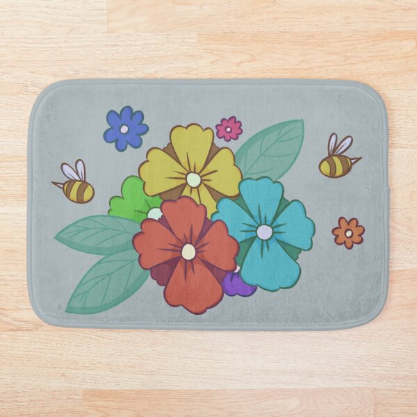 Artikelvorschau, Blumen mit Bienen entworfen und verkauft von Weremoose.
