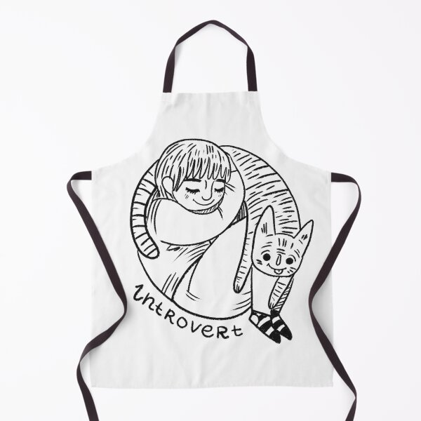 Item preview, Introvert with cat, cat introvert, introverting, animals lovers, INFJ art, designed and sold by Dormitria.