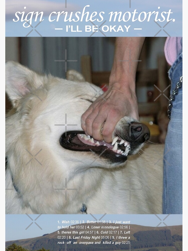 Sign Crushes Motorist Merch & Gifts for Sale | Redbubble