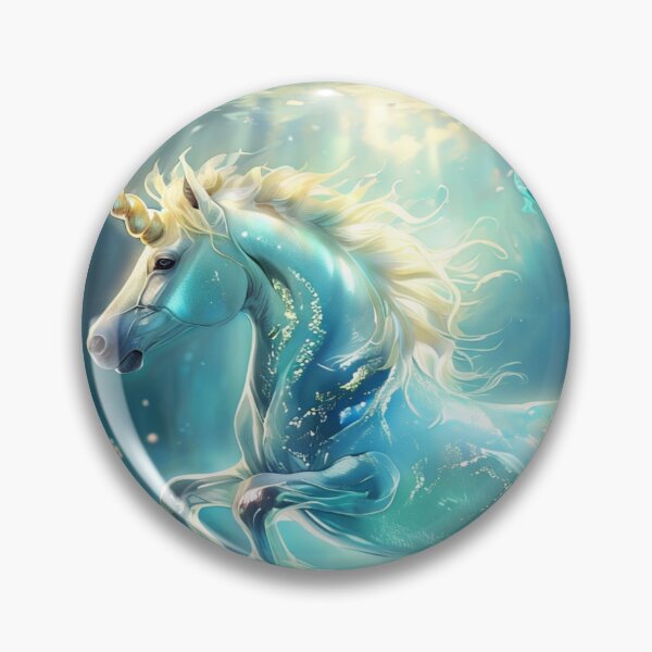 Item preview, Wundervolles Einhorn in einem leuchtenden Ozean designed and sold by Collection de trésors .