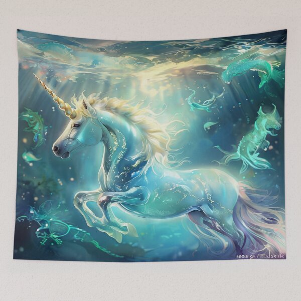 Item preview, Wundervolles Einhorn in einem leuchtenden Ozean designed and sold by Collection de trésors .