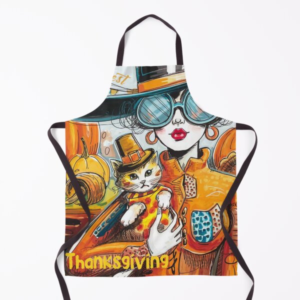 Item preview, Expressions Unbound- Cat Thanksgiving designed and sold by Furbabies Art.
