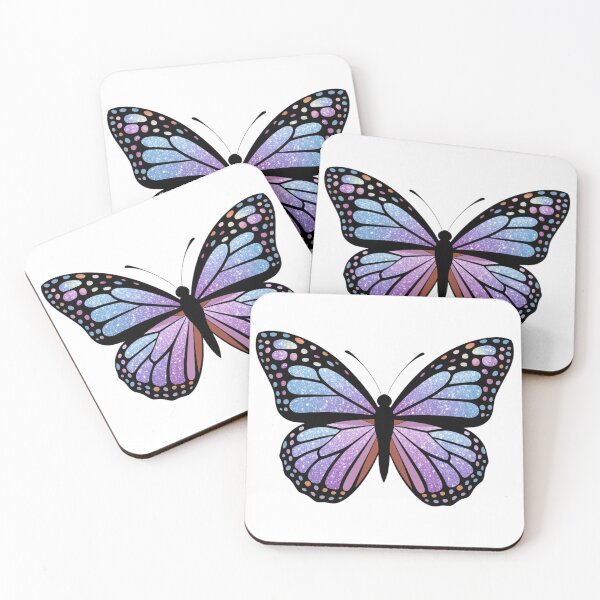 Item preview, blue glitter butterfly designed and sold by moimesfolies.