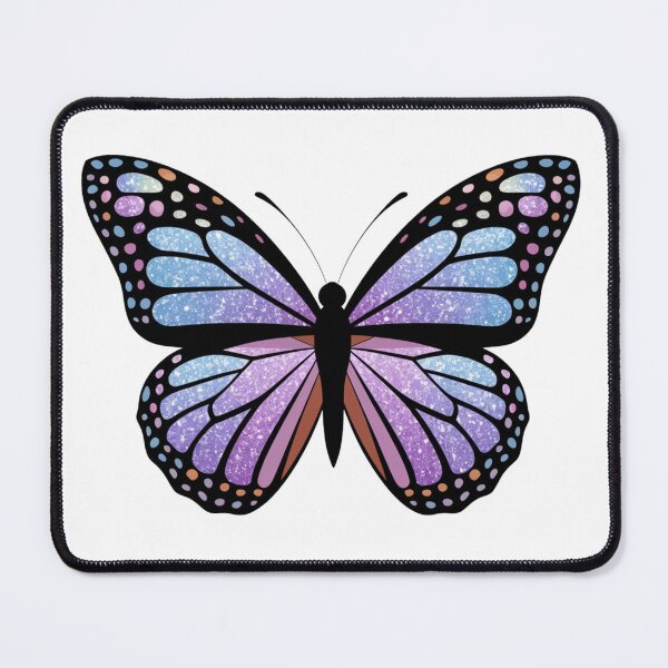 Item preview, blue glitter butterfly designed and sold by moimesfolies.