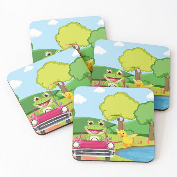 Item preview, Frog in a Convertible and Duckling by the Pond designed and sold by ToscaniArt.