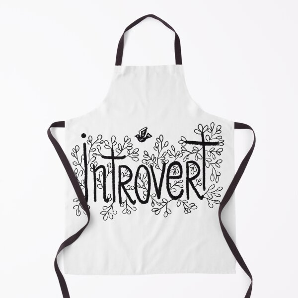 Item preview, Introvert lettering, simple drawing, for introverts designed and sold by Dormitria.