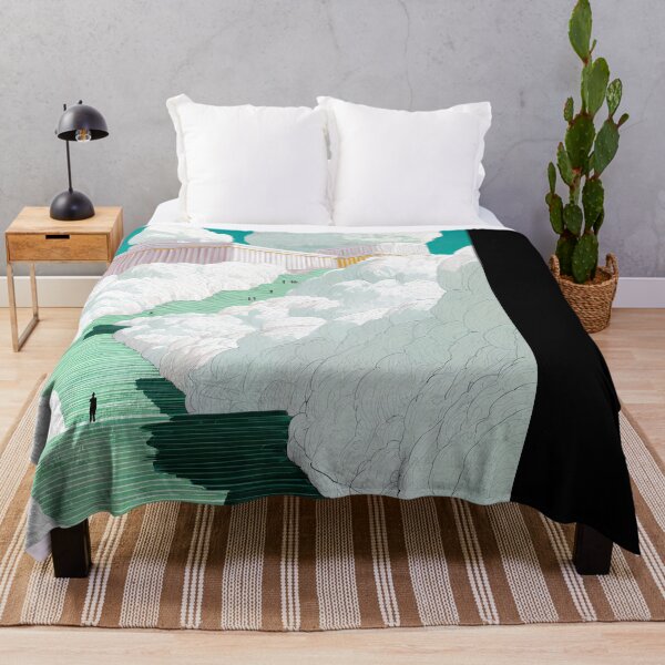 Item preview, Dreamlike Path to the Temple in the Clouds with Bold Colors designed and sold by regnumsaturni.