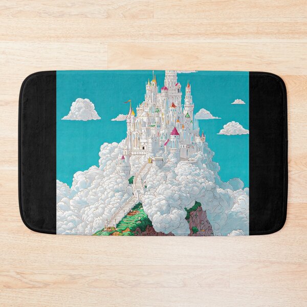Item preview, Majestic Castle in the Clouds Fantasy Landscape Art designed and sold by regnumsaturni.