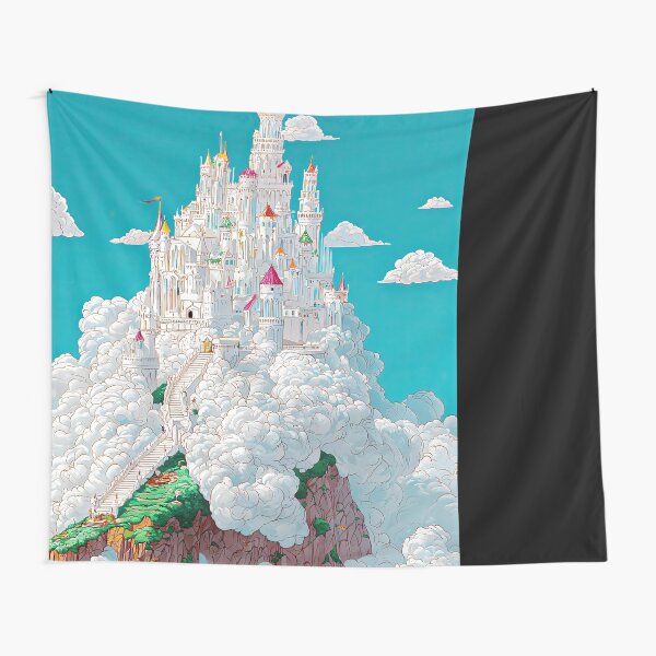 Artikel-Vorschau von Majestätisches Schloss in den Wolken Fantasy Landschaftskunst, designt und verkauft von regnumsaturni.