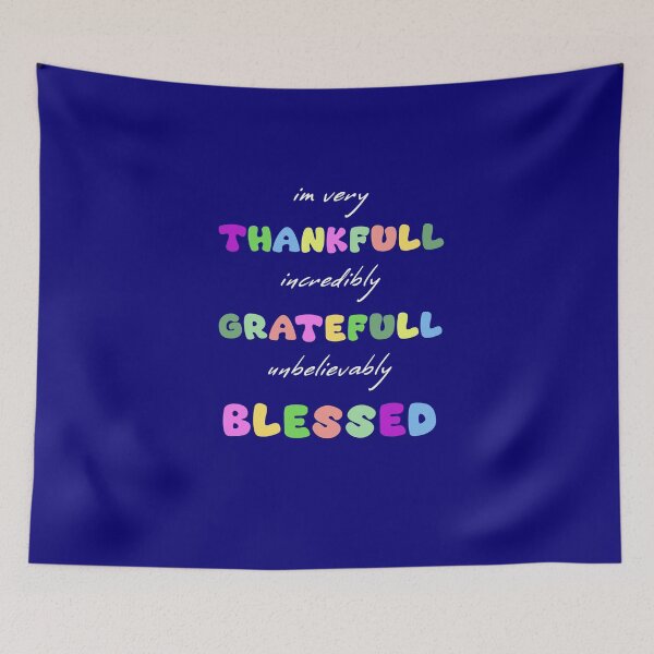 Item preview, Thankful Grateful Blessed sweatshirt designed and sold by figadesign.