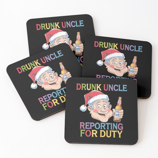 Item preview, Drunk Uncle Reporting For Duty A funny gift for the uncle who always brings the party. designed and sold by Zyziowsky.