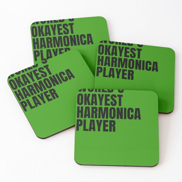 Item preview, World's Okayest Harmonica Player - Black designed and sold by Cutsandsparks.