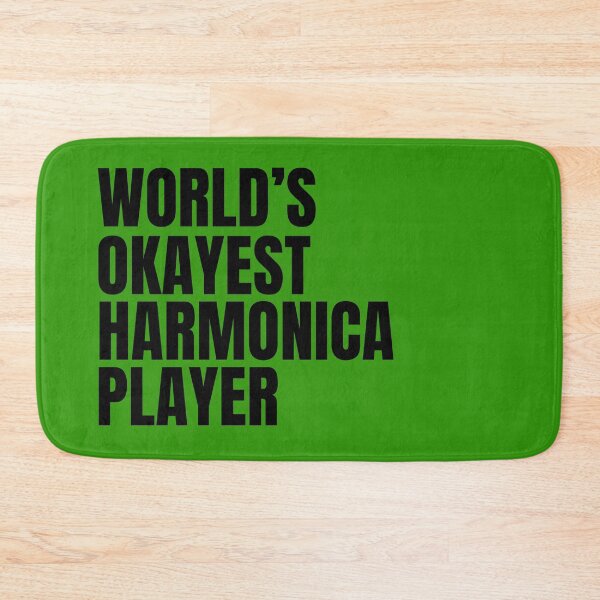 Item preview, World's Okayest Harmonica Player - Black designed and sold by Cutsandsparks.
