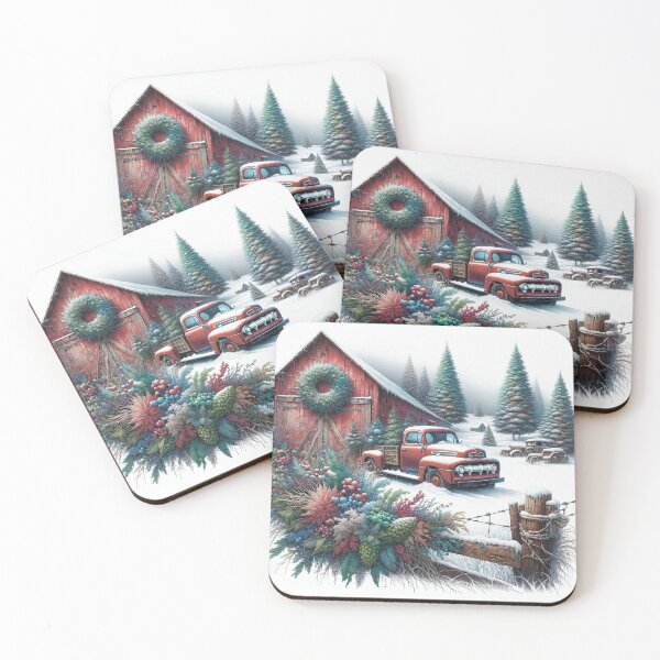 Item preview, Winter landscape. Cottage and old American cars. Retro. designed and sold by MagelliShop.