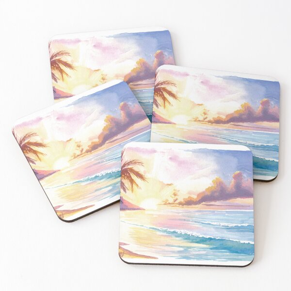 Artikelvorschau, Romantische Waikiki Hawaii Strand Träume Sonnenuntergang Szene entworfen und verkauft von artshop77.