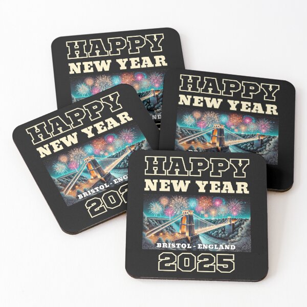 Item preview, Happy New Year 2025 - Bristol - Yellow Edition designed and sold by Manic Merch Designs.