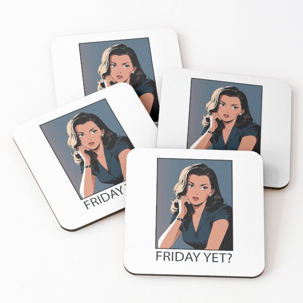 Item preview, Friday Yet? Illustration designed and sold by NordicBadger.