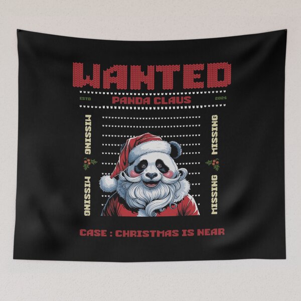 Item preview, "Wanted: Panda Claus" designed and sold by BaKaT-s.