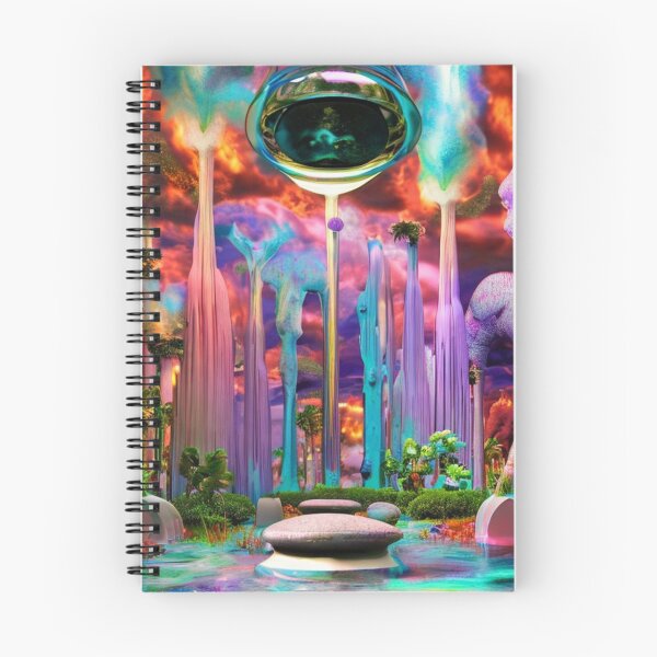 Item preview, Futuristic abstract colorful landscape inspired by calcium. designed and sold by ruiztiger70.