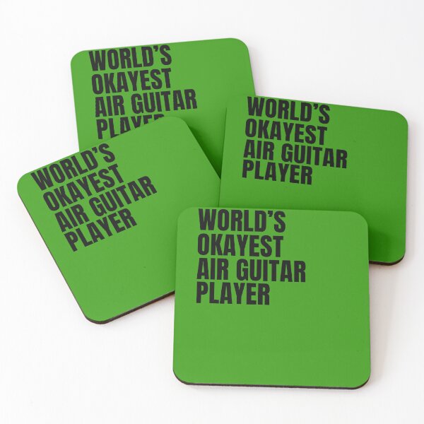 Item preview, World's Okayest Air Guitar Player - Black designed and sold by Cutsandsparks.