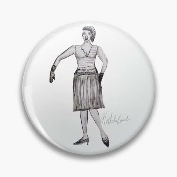 Item preview, Ready to dance fashion style sketch illustration lady! designed and sold by natholegdesigns.