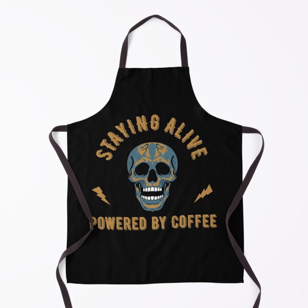 Item preview, Staying alive powered by coffee - skull energy designed and sold by VinsendDraconi.