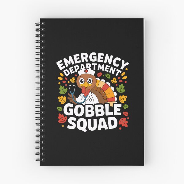 Item preview, Emergency Department Gobble Squad Nurse Thanksgiving Turkey designed and sold by Imaginarium Design.