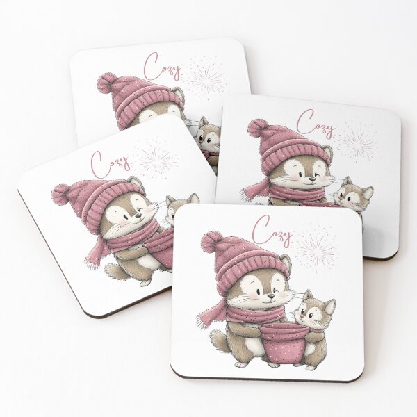 Item preview, Cozy Animal Art, Winter Animal Illustration, Cute Winter Poster, Warm and Fuzzy Art, Animal Family Print, Cozy Vibes Artwork, Cute Winter Decor, Adorable Animal Art designed and sold by BukkyStory.