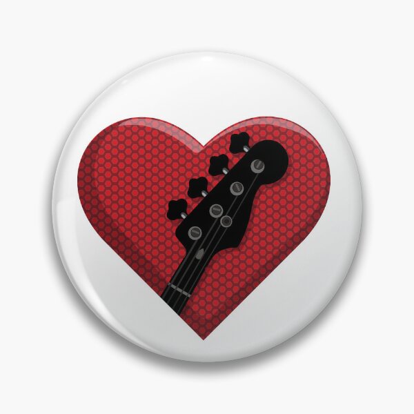 Item preview, Bass Guitar Love Heart w Amp Grill Music  designed and sold by SaltCreatives.