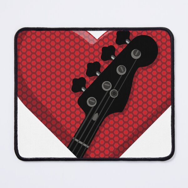 Item preview, Bass Guitar Love Heart w Amp Grill Music designed and sold by SaltCreatives.